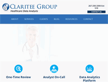 Tablet Screenshot of clariteegroup.com